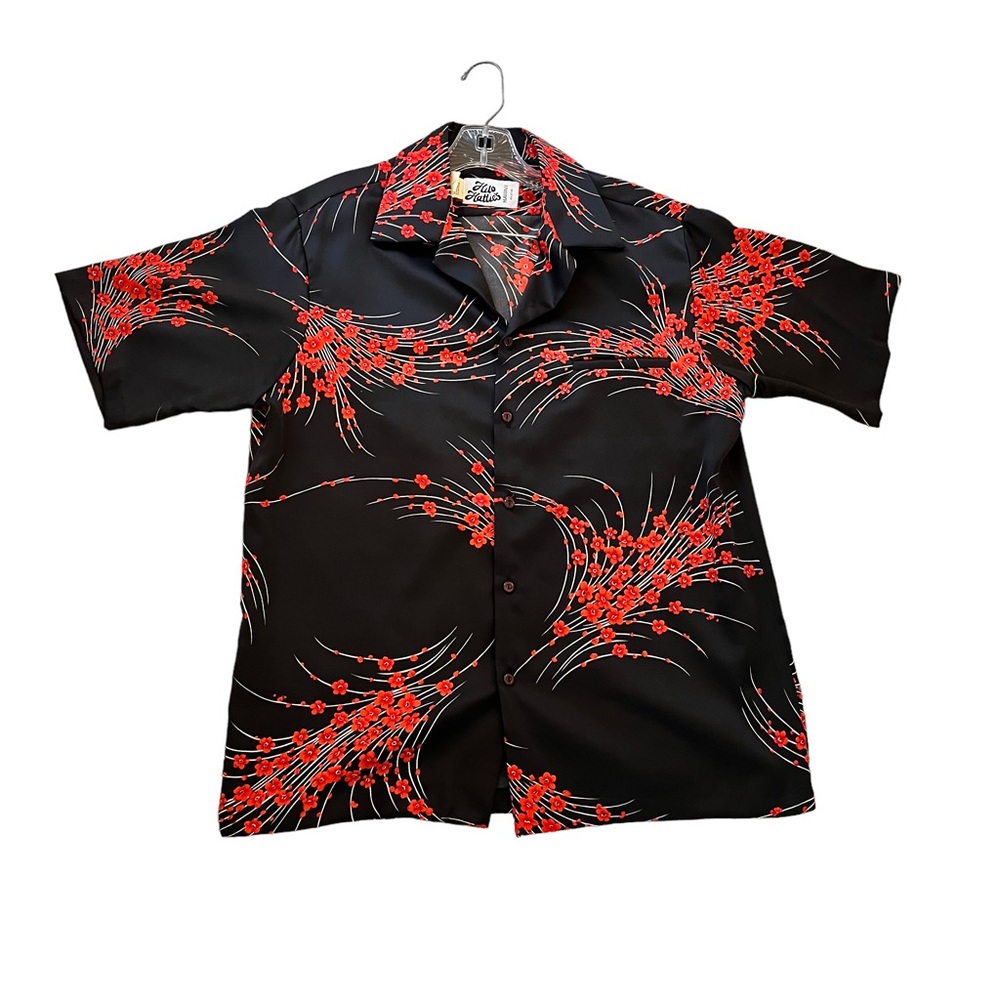 Hilo Hattie's Vintage Men's Vintage Shirt Made in USA Cherry Blossom XL